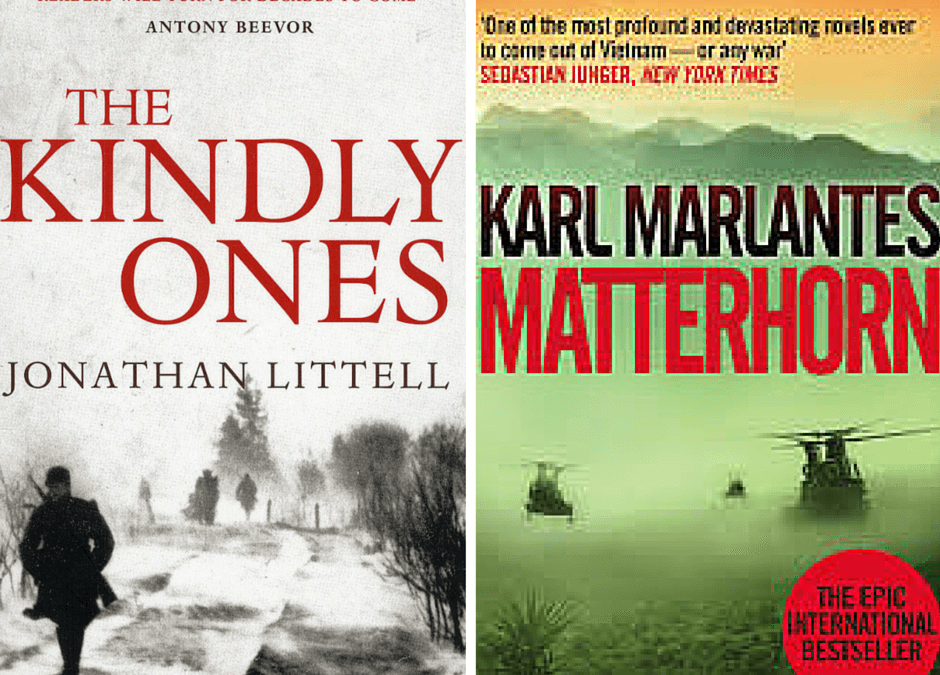 Two War Books Redux Cover of Matterhorn and The Kindly ones