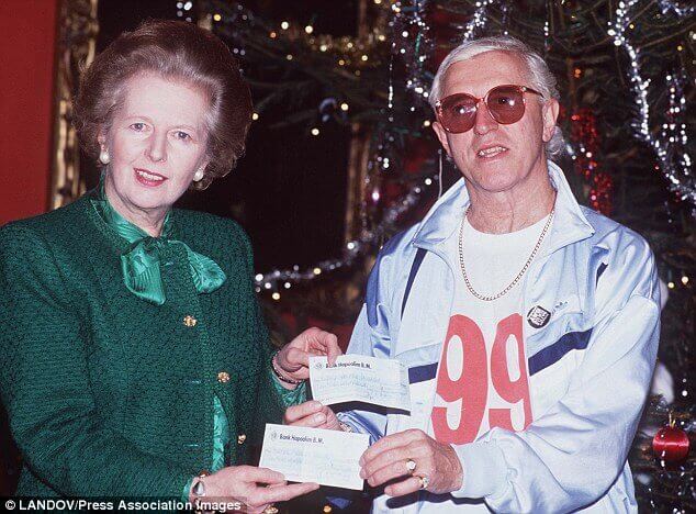 Margaret Thatcher Prime Minister of England with Jimmy Saville